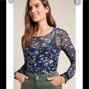 Anthropologie Franny Sheer Top